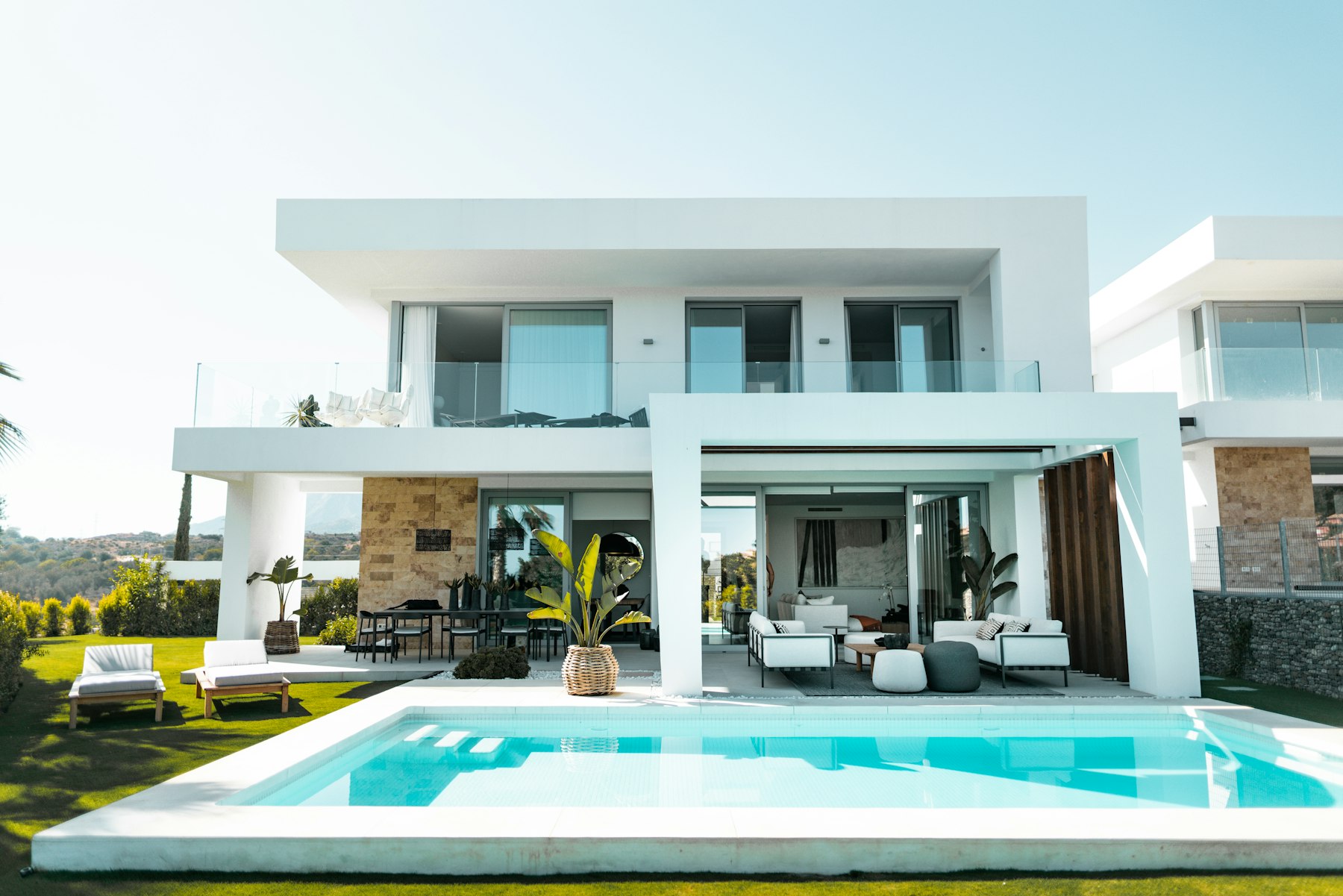 Casas modernas en un condominio residencial